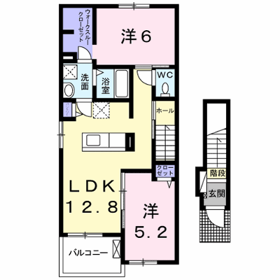 フラワーヒルⅠ 201【管理NO：1-021930101-02010】 ★家具家電は申し込み後に搬入します★ ★2026年10月中旬入居可能★の物件画像