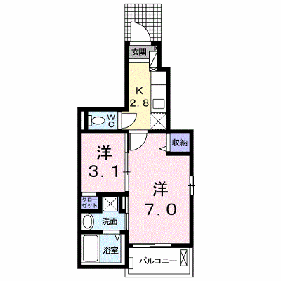 フォーレスト 101【管理NO：1-020596601-01010】 ★家具家電は申し込み後に搬入します★ ★2026年11月中旬入居可能★の物件画像
