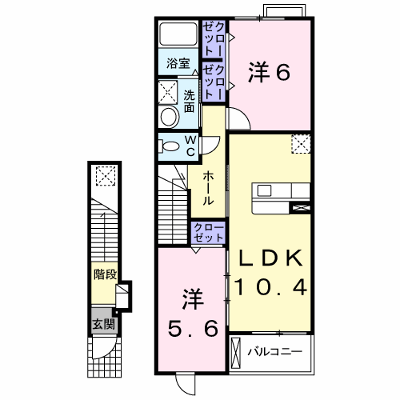 グランデ　サウス　Ｍ 202【管理NO：1-016573001-02020】 ★家具家電は申し込み後に搬入します★ ★2026年09月下旬入居可能★の物件画像