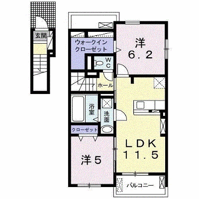コート・ダジュール緑町　Ⅰ 201【管理NO：1-025006901-02010】 ★家具家電は申し込み後に搬入します★ ★2026年09月下旬入居可能★の物件画像
