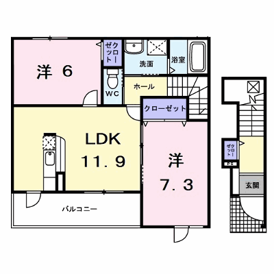 ヴァン　フォーレⅠ 203【管理NO：1-014773701-02030】 ★家具家電は申し込み後に搬入します★ ★2026年09月中旬入居可能★の物件画像