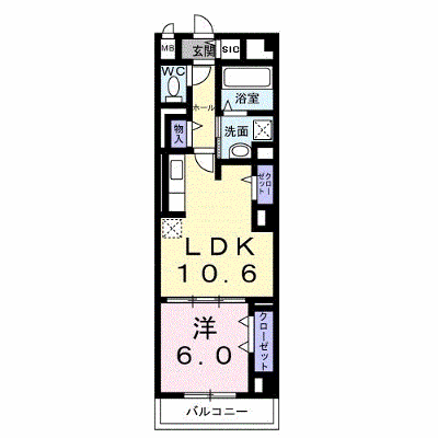 ディアコート本厚木 203【管理NO：1-026835001-02030】 ★家具家電は申し込み後に搬入します★の物件画像