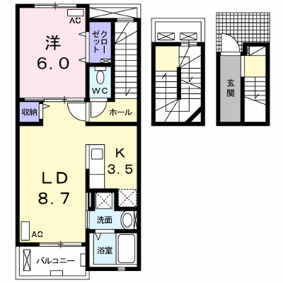 ラ・ファーレ・セゾン 302【管理NO：1-022096501-03020】 ★家具家電は申し込み後に搬入します★ ★2026年09月中旬入居可能★の物件画像