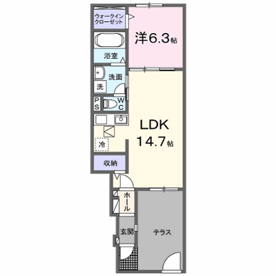ひだまりガーデンテラスⅠ 104【管理NO：1-027235801-01040】 ★家具家電は申し込み後に搬入します★ ★2026年09月中旬入居可能★の物件画像