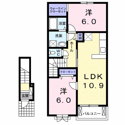 ベル・ヴィオラ 202【管理NO：1-018570101-02020】 ★家具家電は申し込み後に搬入します★ ★2026年09月中旬入居可能★の物件画像