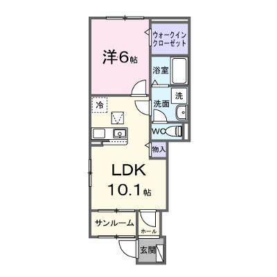 スカイチェリー 101【管理NO：1-028703601-01010】 ★家具家電は申し込み後に搬入します★ ★2027年02月上旬入居可能★の物件画像