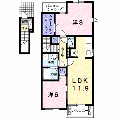 フォレスト・ヒル 201【管理NO：1-015908801-02010】 ★家具家電は申し込み後に搬入します★の物件画像