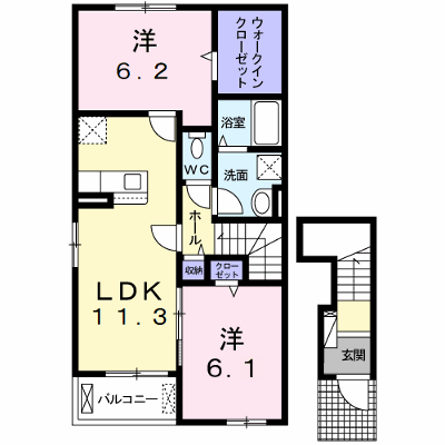モデラート２３　Ｂ 201【管理NO：1-026237902-02010】 ★家具家電は申し込み後に搬入します★ ★2026年10月上旬入居可能★の物件画像