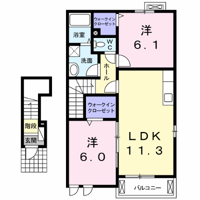 カ－サ　グランデ　Ⅰ 202【管理NO：1-015987701-02020】 ★家具家電は申し込み後に搬入します★ ★2026年09月中旬入居可能★の物件画像