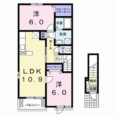 カルム川面 201【管理NO：1-019138601-02010】 ★家具家電は申し込み後に搬入します★ ★2026年09月中旬入居可能★の物件画像