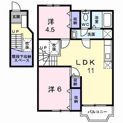 アムールⅡ 202【管理NO：1-010434801-02020】 ★家具家電は申し込み後に搬入します★ ★2026年09月中旬入居可能★の物件画像