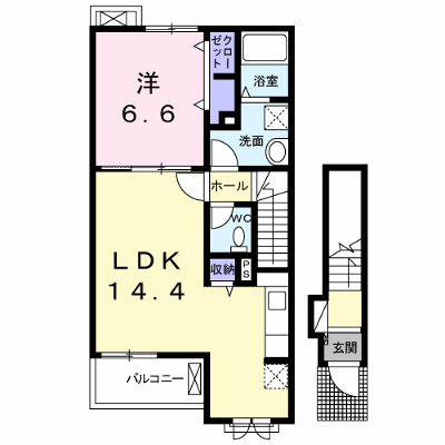 エテルノ　市場 203【管理NO：1-021541701-02030】 ★家具家電は申し込み後に搬入します★ ★2026年09月中旬入居可能★の物件画像