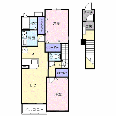メゾンフォルテⅠ 201【管理NO：1-013576601-02010】 ★家具家電は申し込み後に搬入します★ ★2026年08月中旬入居可能★の物件画像