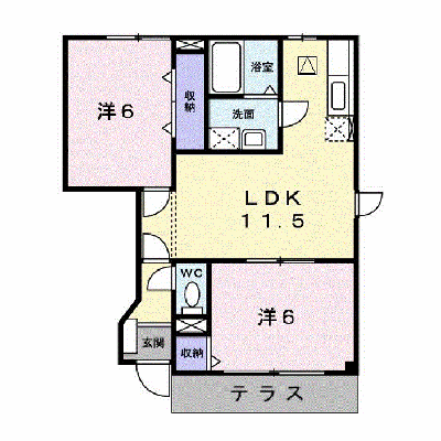 ベル神前Ｂ 102【管理NO：1-012067401-01020】 ★家具家電は申し込み後に搬入します★ ★2026年08月中旬入居可能★の物件画像
