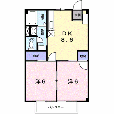 カーム小林 204【管理NO：1-004195301-02040】 ★家具家電は申し込み後に搬入します★の物件画像