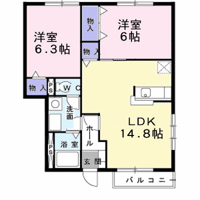メゾン若葉　Ａ 103【管理NO：1-010824201-01030】 ★家具家電は申し込み後に搬入します★の物件画像