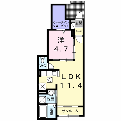 ルーベル柞原　Ⅱ 105【管理NO：1-020934801-01050】 ★家具家電は申し込み後に搬入します★ ★2026年10月中旬入居可能★の物件画像