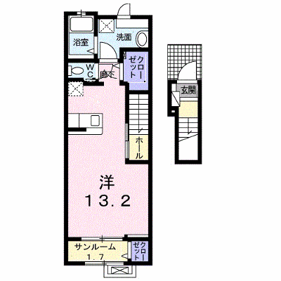 ブランド　ラボ 205【管理NO：1-025400801-02040】 ★家具家電は申し込み後に搬入します★ ★2026年09月中旬入居可能★の物件画像