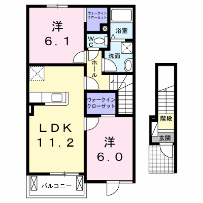 セリーヌ　Ｂ 202【管理NO：1-020515802-02020】 ★家具家電は申し込み後に搬入します★ ★2026年09月中旬入居可能★の物件画像