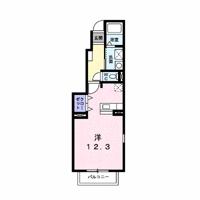 グランデｙ　Ｂ 106【管理NO：1-014912502-01010】 ★家具家電は申し込み後に搬入します★ ★2026年09月中旬入居可能★の物件画像