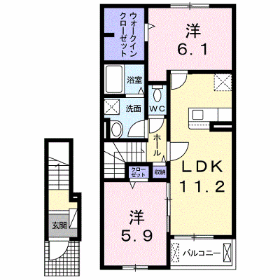 パレス・エフ 203【管理NO：1-024818001-02030】 ★家具家電は申し込み後に搬入します★の物件画像