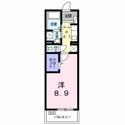 シャルム肥後Ⅱ 302【管理NO：1-024689401-03020】 ★家具家電は申し込み後に搬入します★ ★2026年09月上旬入居可能★の物件画像