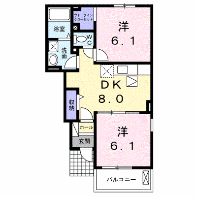 メゾンフルールＥ 103【管理NO：1-020061101-01030】 ★家具家電は申し込み後に搬入します★ ★2026年09月下旬入居可能★の物件画像