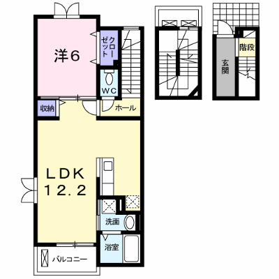 ラインハイム足立山Ａ 303【管理NO：1-016872101-03030】 ★家具家電は申し込み後に搬入します★ ★2026年09月中旬入居可能★の物件画像