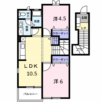 グラシュ・プレーヌＢ 203【管理NO：1-011860402-02030】 ★家具家電は申し込み後に搬入します★の物件画像