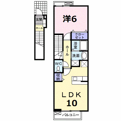 エス・ハーベスト 203【管理NO：1-013619001-02030】 ★家具家電は申し込み後に搬入します★ ★2026年09月中旬入居可能★の物件画像