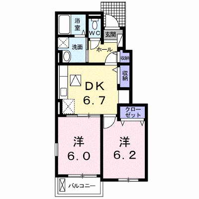 アミール立川　Ａ 104【管理NO：1-021756101-01040】 ★家具家電は申し込み後に搬入します★ ★2026年09月中旬入居可能★の物件画像