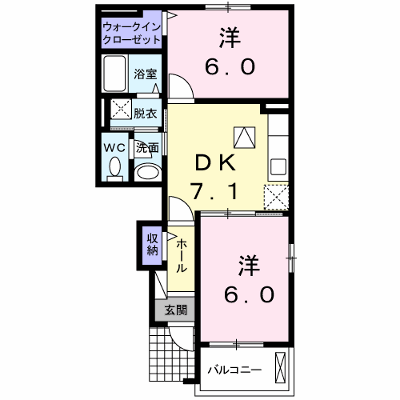 ルピナスＢ 102【管理NO：1-016998802-01020】 ★家具家電は申し込み後に搬入します★の物件画像