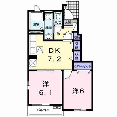 メゾン・ファミールＢ 103【管理NO：1-016001702-01030】 ★家具家電は申し込み後に搬入します★ ★2026年09月中旬入居可能★の物件画像