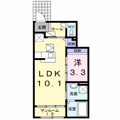 アムールⅡ 102【管理NO：1-019542501-01020】 ★家具家電は申し込み後に搬入します★ ★2026年09月下旬入居可能★の物件画像