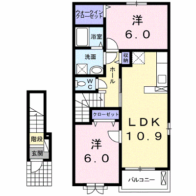 サニーコッティＢ 203【管理NO：1-019424502-02030】 ★家具家電は申し込み後に搬入します★ ★2026年09月中旬入居可能★の物件画像