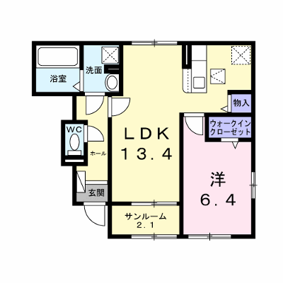 アルモニーＤ 104【管理NO：1-028234101-01040】 ★家具家電は申し込み後に搬入します★の物件画像