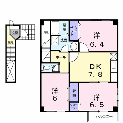 グランヴェール２１Ｃ 201【管理NO：1-010082903-02010】 ★家具家電は申し込み後に搬入します★ ★2026年09月中旬入居可能★の物件画像