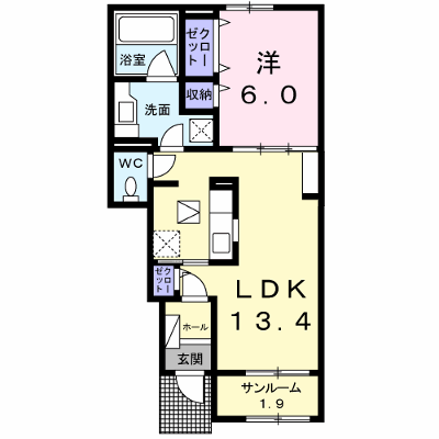 コマクサ 103【管理NO：1-024602301-01030】 ★家具家電は申し込み後に搬入します★ ★2026年09月中旬入居可能★の物件画像