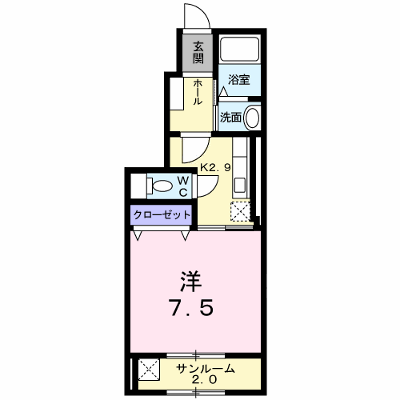 メゾンドルミエール　蟻ヶ崎 103【管理NO：1-021598801-01030】 ★家具家電は申し込み後に搬入します★ ★2026年09月中旬入居可能★の物件画像