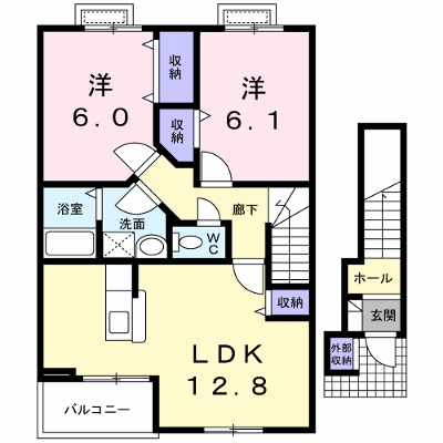 ピュアパレスⅡ 207【管理NO：1-011879901-02030】 ★家具家電は申し込み後に搬入します★の物件画像