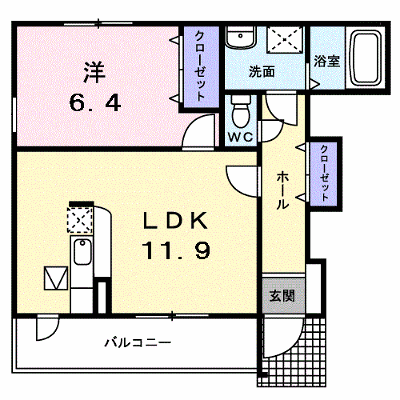 Ｔｉｍｅｓ　Ｃ．Ｓ 101【管理NO：1-015427601-01010】 ★家具家電は申し込み後に搬入します★ ★2026年09月中旬入居可能★の物件画像