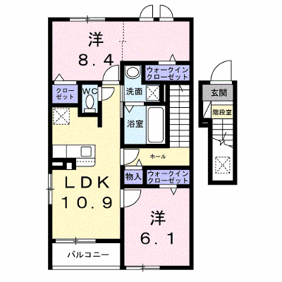 カンピドリオⅡ 202【管理NO：1-028640602-02020】 ★家具家電は申し込み後に搬入します★ ★2026年12月下旬入居可能★の物件画像