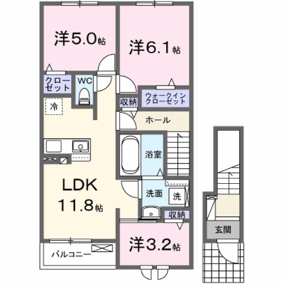 カンピドリオ 202【管理NO：1-028640601-02020】 ★家具家電は申し込み後に搬入します★ ★2026年12月下旬入居可能★の物件画像