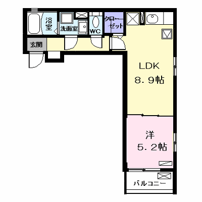 カーサ川前 102【管理NO：1-026373501-01020】 ★家具家電は申し込み後に搬入します★ ★2026年09月中旬入居可能★の物件画像