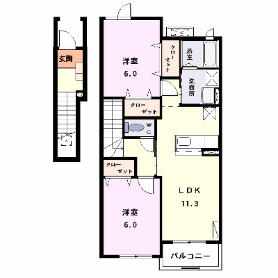 トロワ　ブリランⅢ 202【管理NO：1-013912403-02020】 ★家具家電は申し込み後に搬入します★ ★2026年10月上旬入居可能★の物件画像