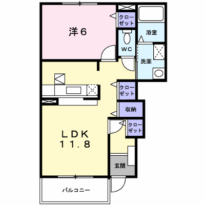 メゾンサニー 103【管理NO：1-014950101-01030】 ★家具家電は申し込み後に搬入します★ ★2026年09月中旬入居可能★の物件画像