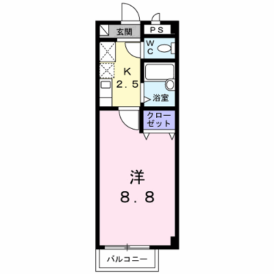 リュエル・サンセール 205【管理NO：1-010007301-02040】 ★家具家電は申し込み後に搬入します★ ★2026年08月下旬入居可能★の物件画像