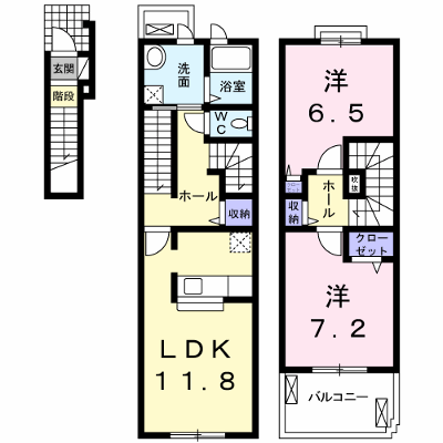 グリシーヌ１番館 202【管理NO：1-016341801-02020】 ★家具家電は申し込み後に搬入します★ ★2026年09月下旬入居可能★の物件画像