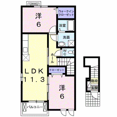 モルゲン　ロートⅡ 201【管理NO：1-018377402-02010】 ★家具家電は申し込み後に搬入します★ ★2026年09月中旬入居可能★の物件画像