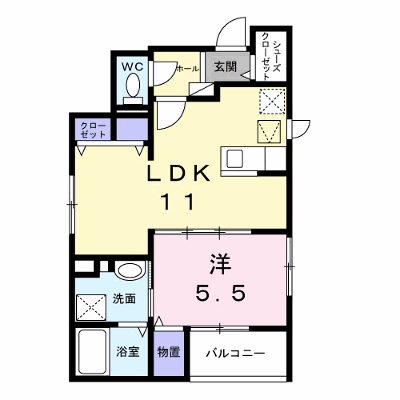 ステラータ 101【管理NO：1-027670001-01010】 ★家具家電は申し込み後に搬入します★ ★2026年10月下旬入居可能★の物件画像
